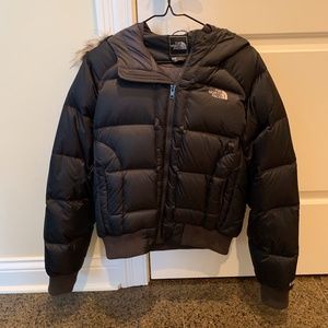 North Face 550 TNF Jacket Fur Hoodie M